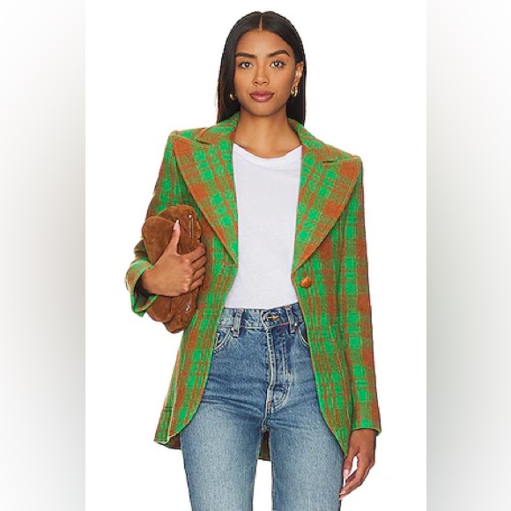 Smythe Patch Pocket Birkin Blazer in Kelly Green 4 - Picture 4 of 8